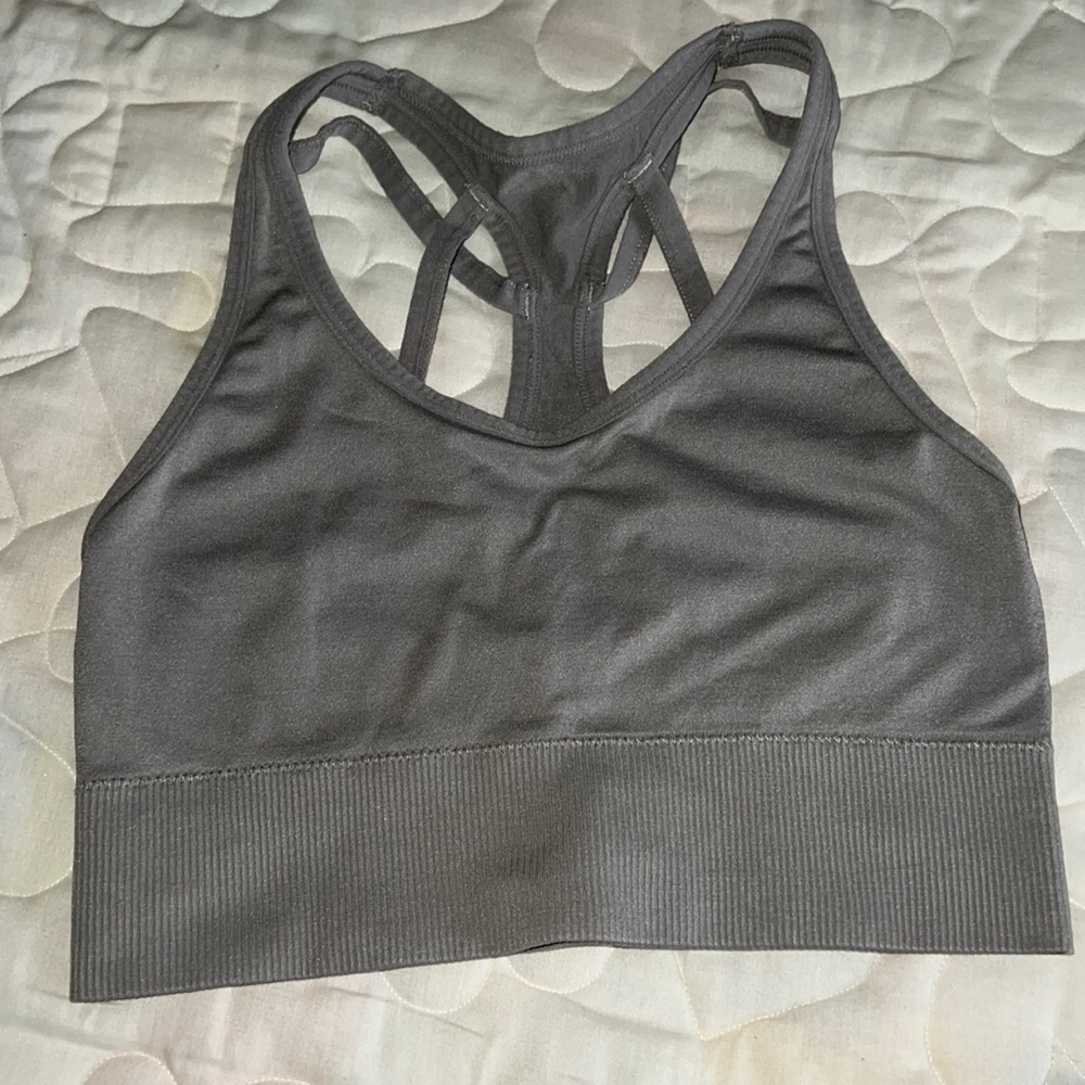 PBX PRO. SPORTS BRA. SIZE S. GRAY